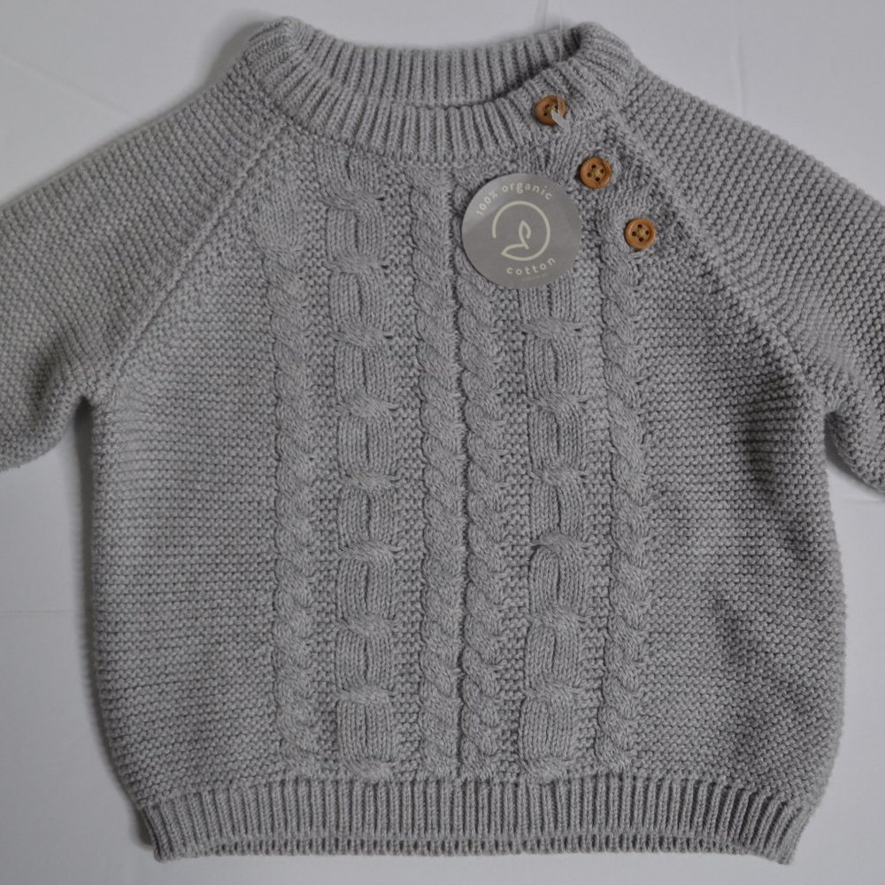 Little Planet baby organic knit sweater only, newborn